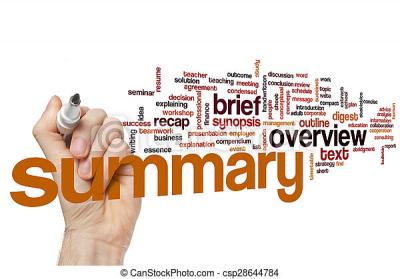 Image of Summary Synonyms